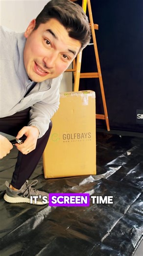 Building a home golf simulator PART 2: Screen Hanging #golf #golfsimulator