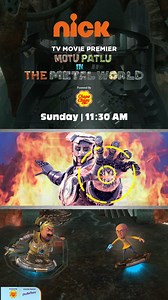 443K views · 878 reactions | Get ready for a metal-tastic journey to search for the legendary Metalzoa. 隸‍♂️ Join Motu Patlu on an epic mission to save Furfuri Nagar in the TV movie premiere of 'Motu Patlu in Metal World' on 25th June, Sunday at 11:30 AM, only on Nick! Chupa Chups PediaSure India #MotuPatluInMetalWorld #furfurinagar #MotuPatlu #TVMoviepremiere #moviepremiere #Motu #Patlu #Nicktoons #Nickelodeon | Nick India | Facebook