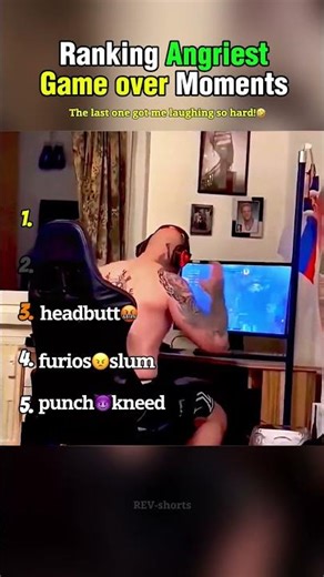 Ranking Angriest Game Over Reaction