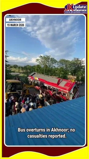 Bus overturns in Akhnoor; no casualties reported