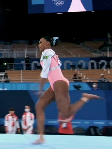 Artistic Gymnast Rebecca Andrade is ready to show the world what Brazil is made of at #Paris2024 🏆💥 #CloserToYourChampions #HereForHer #CloserToYourChampions #HereForHer