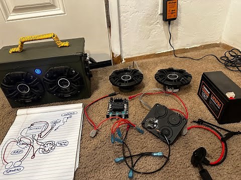 How to Wire DIY Boombox - Ammo Can Speaker (Step by Step)