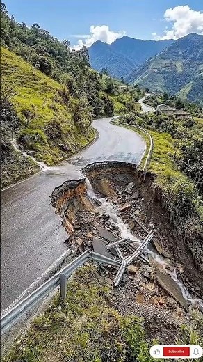 Giant Sinkhole Destroyed This Road… Watch How They Fixed It!#timelapse#roadrepair#cliffroad #usa
