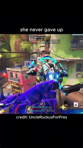 dva kept trying 😭 #overwatch2 #gaming #overwatchclips #overwatch #ow2