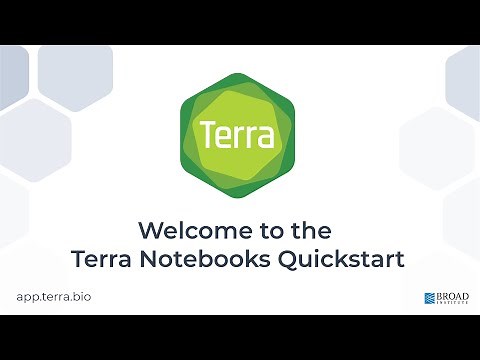 Terra Notebooks Quickstart