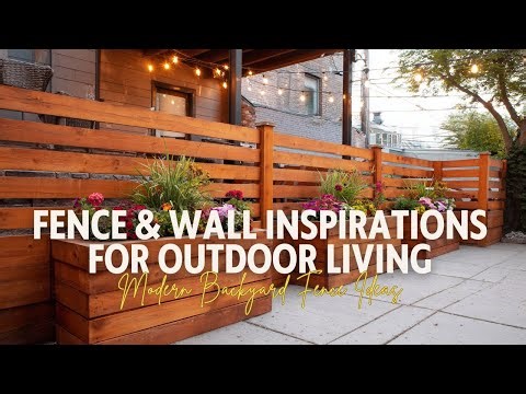 Modern Backyard Fence Ideas 2025 Fence & Wall Inspirations for Outdoor Living