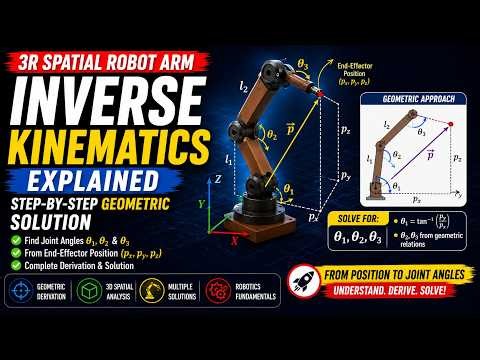 Inverse Kinematics of a 3R Spatial Robot Arm | Robotics Engineering