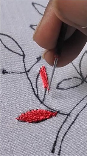 aari work silk thread stitching