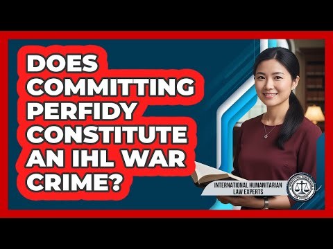 Does Committing Perfidy Constitute An IHL War Crime?