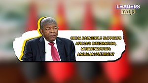 1.9K views · 22 reactions | Angolan President Joao Lourenco noted that #China has earnestly supported #Africa's efforts in promoting integrated #development and modernization through a slate of concrete measures. #LeadersTalk #Angola | Leaders Talk | Facebook