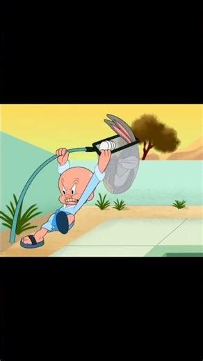 Bugs bunny 🐇 Starving Water 💦 Found pool in the center #cartoon #nostalgia #animation #shorts