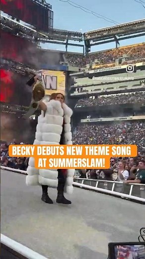 Becky Lynch’s new theme song entrance at SummerSlam!