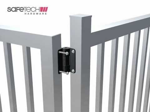 SafeTech Self Closing Pool Gate Hinge Installation