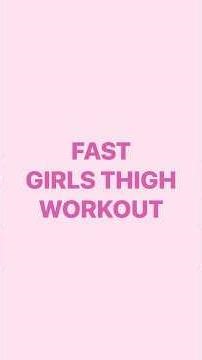 💘 Save this Fast 2Min Girls Thigh Workout! 💘