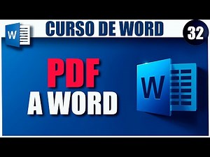 🔵 How to CONVERT a PDF file ➡️ to a WORD file ✅ | WORD COURSE