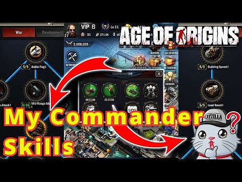 Age of Origins | My Commander Skills ! Best Builds & Pro Tips for PvP