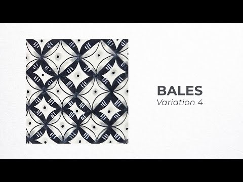 BALES Zentangle Pattern – Variation 4 | Simple & Relaxing Drawing