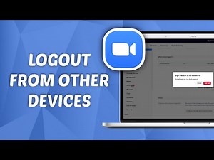 How to Logout Zoom Account from Other Devices