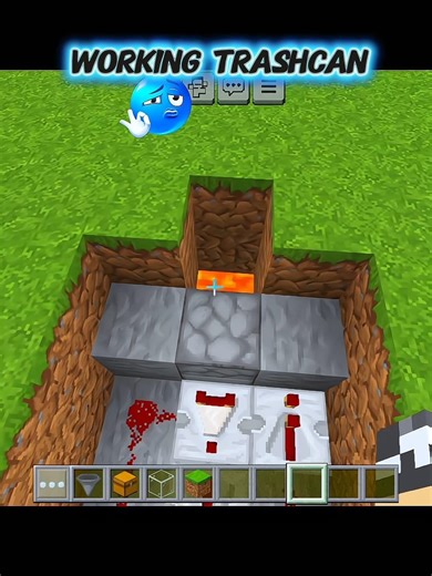 Minecraft Working Trashcan 💀 (MATADORA) #minecraft