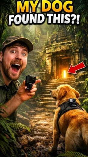 👉 “POV: My Dog Found a Hidden Temple in the Amazon 😳”#shorts #adventure #puppy #viral