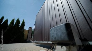 Opening automatic property gate with remote controller