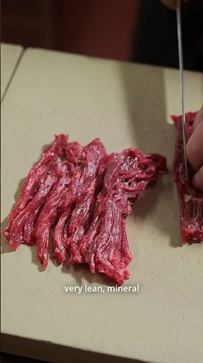 Dry-aged raw beef recipe with smoked bone marrow
