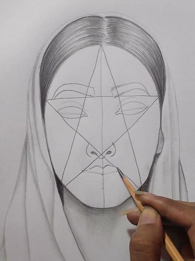 how to draw a face