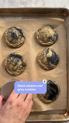 Black Sesame Earl Grey Cookies Recipe