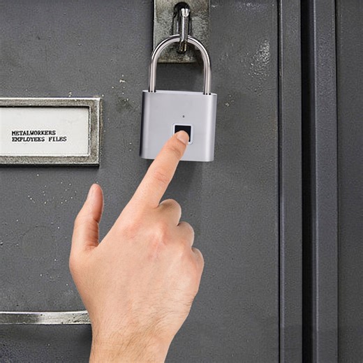 Bargain Padlock Fingerprint Digital Lock Portable Security For Cabinet Gym Door Luggage Suitcase Bags Lockers Backpack 2025 New - Walmart.ca