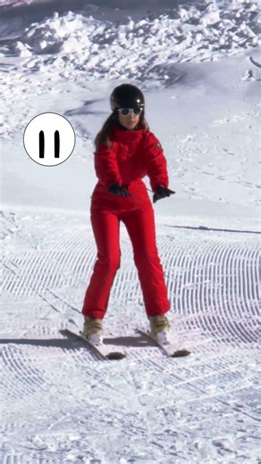 Parallel Skis Exercise: Straight Line & Stop on Flat