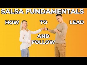Salsa Basic Step Beginner Partner work | Salsa How to Lead & Follow Marius&Elena