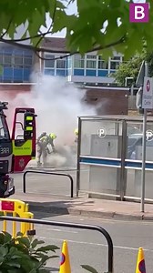 A BMW burst into flames at Good Hope Hospital on Saturday, June 10! #birmingham #suttoncoldfield #GoodHope | Birmingham Live