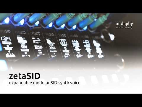 introducing midiphy zetaSID: expandable modular SID synth voice