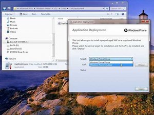 how to load XAP files to Windows Phone Emulator