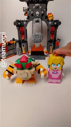 Lego mario defeat bowser #supermario #legosupermario # #lego