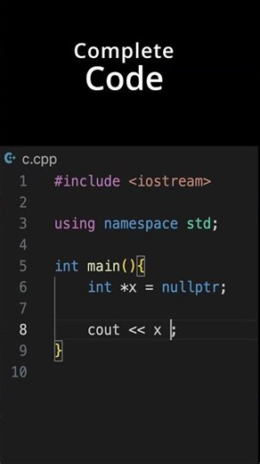 I found the memory location of null pointer #nullptr #cplusplus #cpp #c #coding #programming