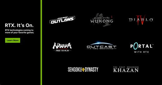 DLSS 3.5 and Full Ray Tracing Coming To Black Myth: Wukong, NARAKA: BLADEPOINT and Portal with RTX; Star Wars™ Outlaws Launching With DLSS 3 and Ray Tracing