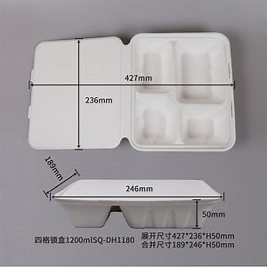 [Hot Item] 100% Sugarcane Bagasse Tableware Food Containers Biodegradable Food Lunch Box