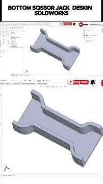 BOTTOM SCISSOR JACK TUTORIAL | SOLIDWORKS