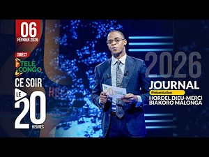 🔴 Direct JOURNAL DE 20H DU 06 FÉVRIER 2026 AVEC HORDEL BIAKORO MALONGA #brazzaville #congo #news