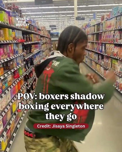 Boxers Shadow boxing everywhere they go