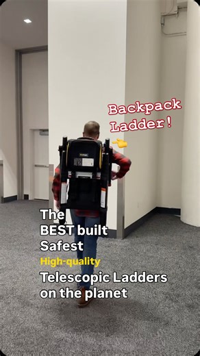 Check out this LADDER BACKPACK! A telescopic ladder you can finally TRUST. This is @w.stepsus and they make the highest quality telescopic ladder there is, built in Sweden at a factory they own, the only telescopic ladder built outside of Asia. The build quality, the engineering, the safety details are exactly what you would expect from a premium brand out of Europe. Available Now from @acmetools 9.5’ model - $465 11.5’ model - $519 13.5’ model - $779 Heavy duty ‘Rescue model’ ladders also avail