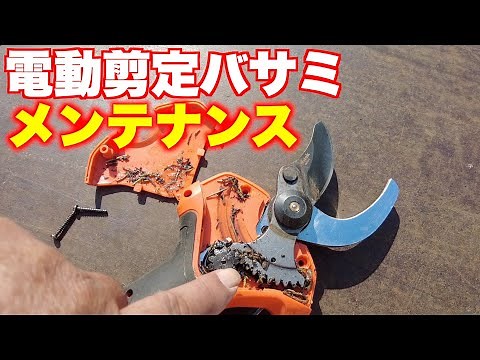 [Electric pruning shears] Master maintenance/how to sharpen the blades
