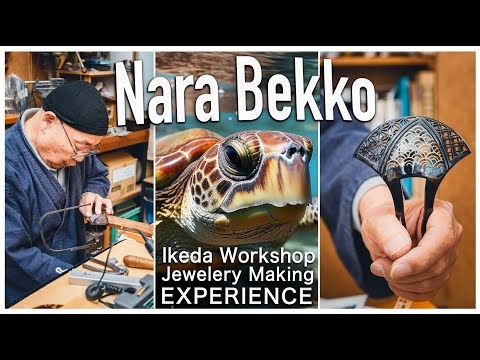Ikeda Kobo Workshop | Bekko Turtle Shell Craft | Cultural Experience in Nara Japan | Jewelery Making