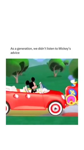 relatable account on Instagram: "This is true 🐭 Mickey Mouse 1928–Present · Animation/Family · Classic Icon 📜 Storyline Mickey Mouse is a cheerful, adventurous character who approaches life with optimism and kindness. Across countless cartoons and stories, Mickey explores new places, helps his friends, and turns everyday challenges into fun adventures. His playful spirit and big heart remind viewers that curiosity, friendship, and positivity can brighten any day. 📅 First appearance: November 