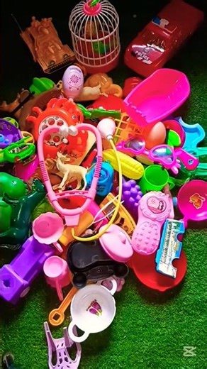 Unboxing doll kitchen house set | Satisfying ASMR #shorts​ #ytshorts​ #shortsfeed​