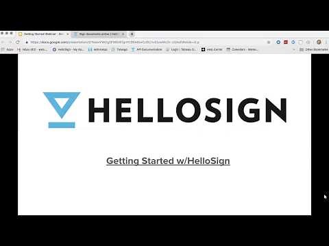 Getting Started w/HelloSign