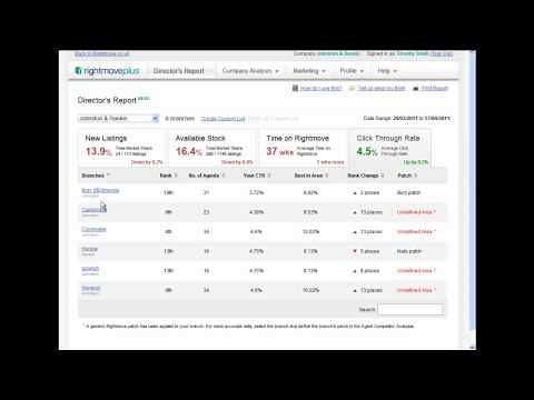Introducing the new Rightmove 'Directors Report' tool for agents via Rightmoveplus