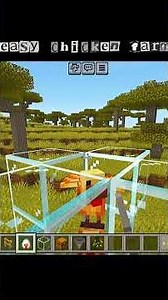 Easy Chicken Farm in Minecraft | No Redstone | Survival ❗❗ #minecraft