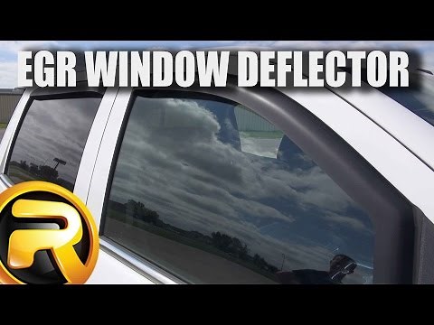 How to Install EGR Matte Black Inchannel Window Deflectors on a GMC Sierra